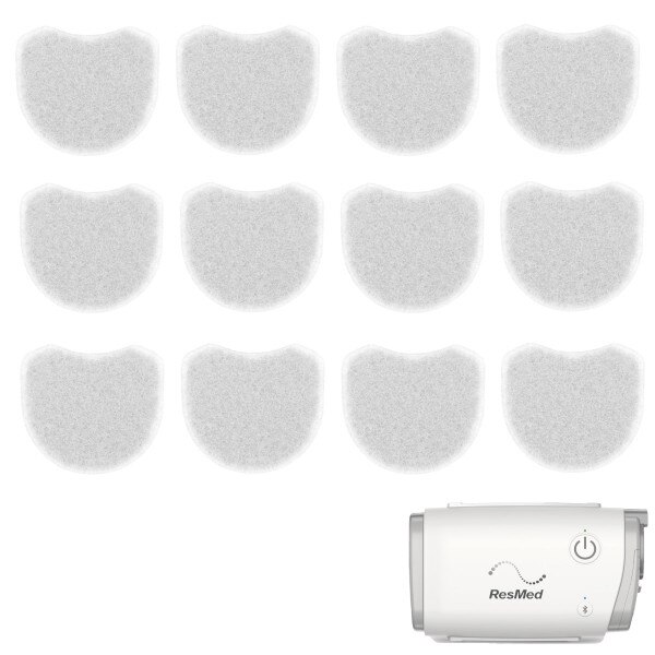 Airmini Disposable Filters For Travel Cpap By Resmed 12 Pack