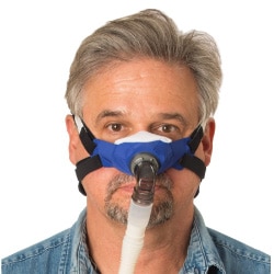 Man wearing Cloth CPAP Mask
